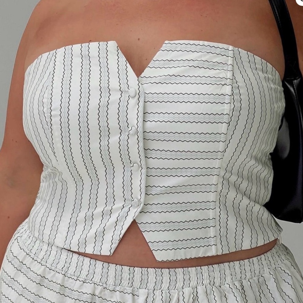 Princess Polly Striped Corset Top